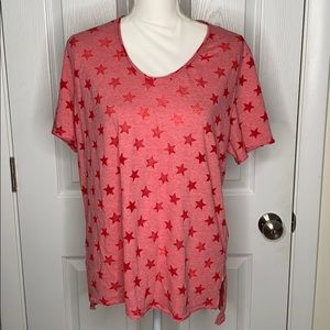 Heathered Red Star Tee